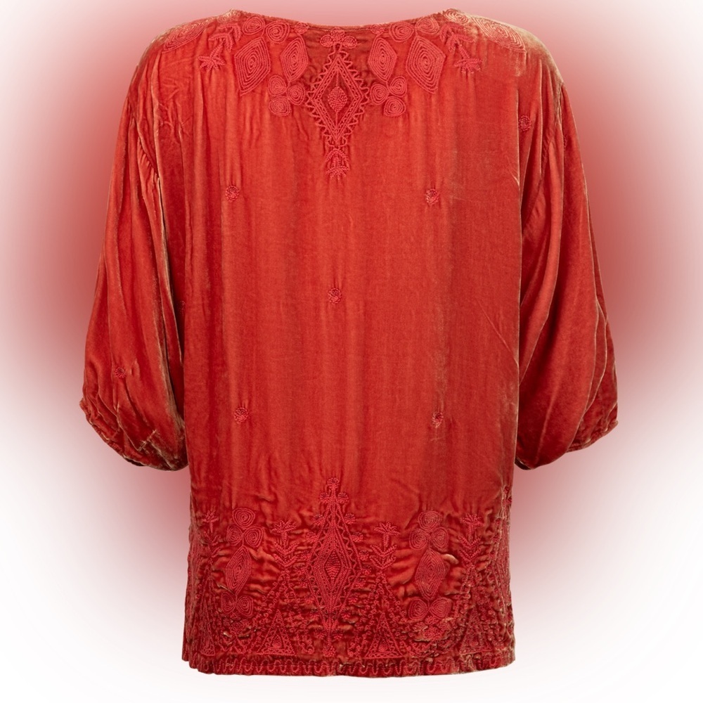 Johnny Was Velvet Liona Blouse size large - Picture 2 of 10